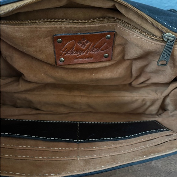 Patricia Nash Italian Leather Floral Block Clutch/Crossbody Bag - Picture 11 of 16